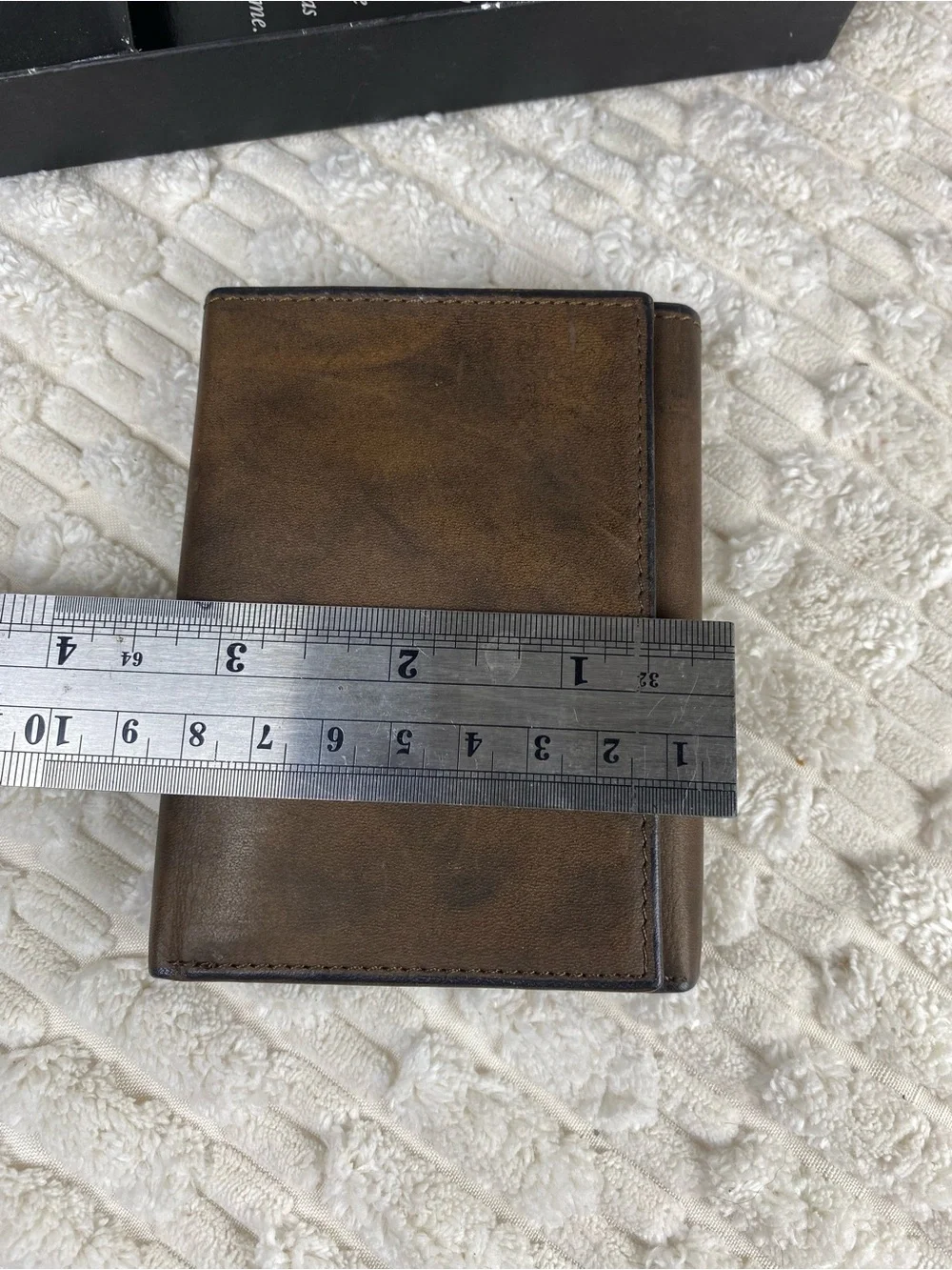 Vintage 1990s Rolfs Leather Trifold Wallet New In Box Deadstock